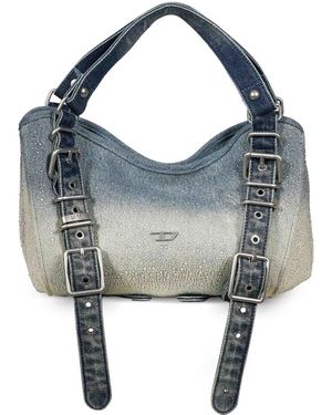 DIESEL Bolso Vaquero D-One-Small Con Asa Superior - Azul
