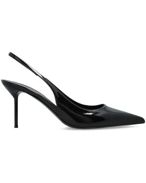 Paris Texas Spitze Lidia Slingback-Pumps 70mm - Schwarz