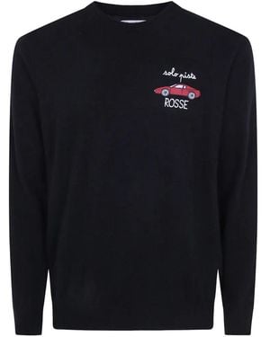 MC2 Saint Barth Heron Light Embroidered Sweater - Blue