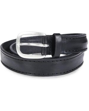 Orciani Bull Soft Leather Belt - Black