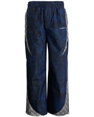 CASABLANCA Heatmap-Print Track Pants - Blue