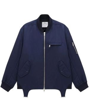 Courreges Harnais Nylon Bomber Jacket - Blue