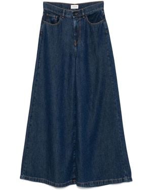 P.A.R.O.S.H. Jeans de pierna ancha de denim - Azul