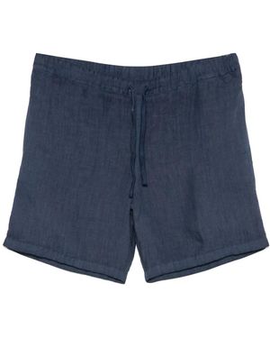 120% Lino Linen Shorts - Blue