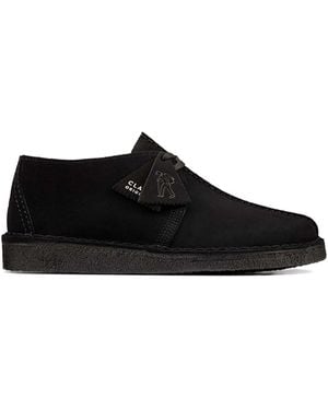 Clarks Desert Trek Derby Shoes - Black