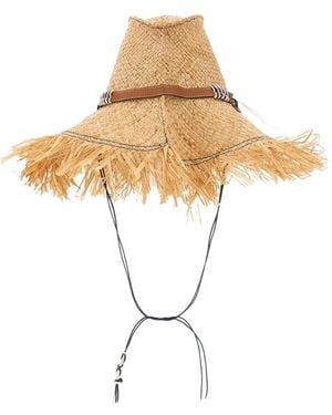 CUBA LAB Patrizia Fabri X Fringed Sun Hat - Metallic