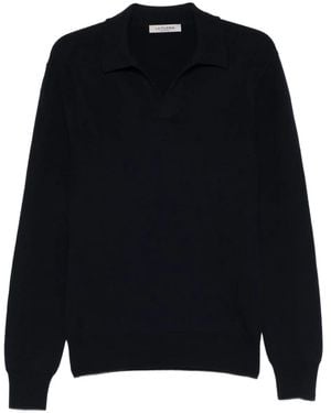 Fileria Collared Sweater - Blue