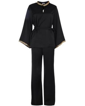 Baruni Mono Samar con manga acampanada - Negro