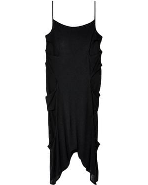 Eckhaus Latta Perdita Slip Midi Dress - Black