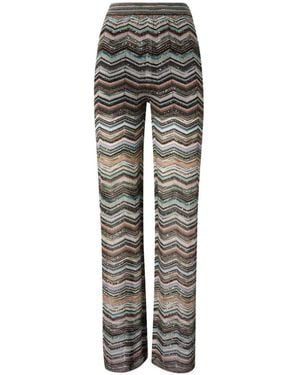 Missoni Pantalones Con Lentejuelas - Gris
