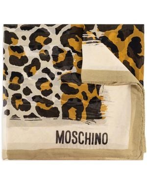 Moschino レオパード スカーフ - メタリック