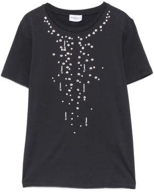 Marella Crystal-Embellished T-Shirt - Black