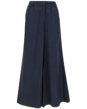 Kaos Button Palazzo Trousers - Blue