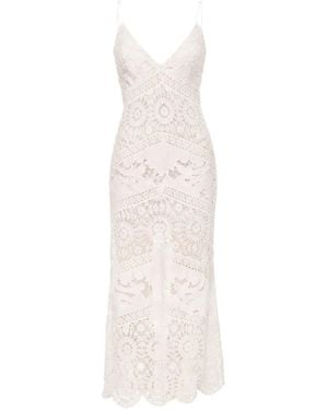 LoveShackFancy Revoires Crochet Dress - White