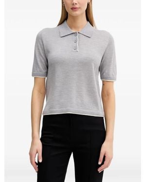 Benetton Short-Sleeve Polo Shirt - Grey
