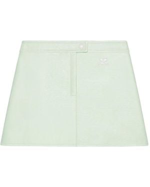 Courreges Minifalda Reedition Con Logo - Verde