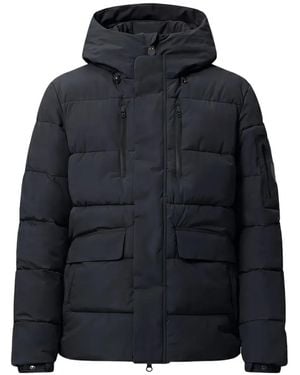Save The Duck Hooded Padded Jacket - Blue