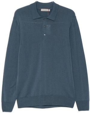 Canali Langärmeliger Pullover - Blau