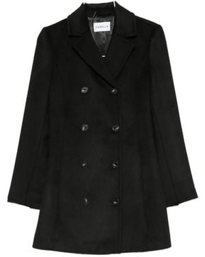 Marella Mllpallore Double-Breasted Coat - Black