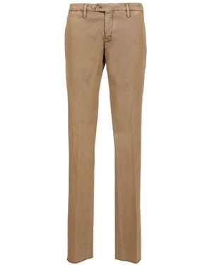 Al Duca d'Aosta Drill-Texture Trousers - Natural
