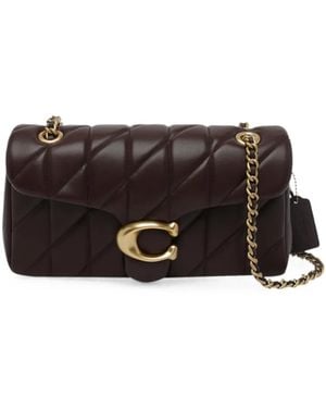 COACH Tabby Quilted Leather Shoulder Bag - Black