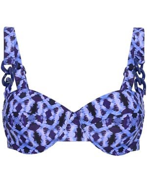 Rebecca Vallance Shelly Balconette-Bikinioberteil - Blau