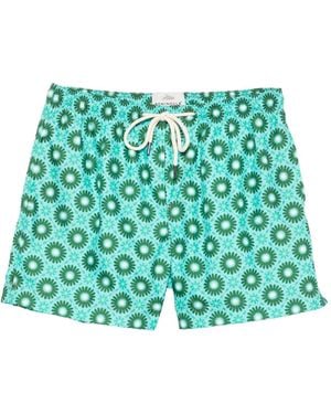 Peninsula Costume Da Bagno A Fiori - Verde
