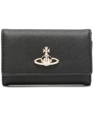Vivienne Westwood Schlüsseletui Mit Orb-Schild - Schwarz