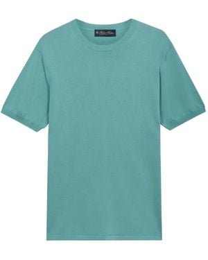Brooks Brothers Round-Neck Short-Sleeve T-Shirt - Blue
