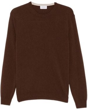 Heritage Crew-Neck Long-Sleeve Sweater - Brown