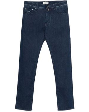 Jacob Cohen Logo-Embroidered Jeans - Blue