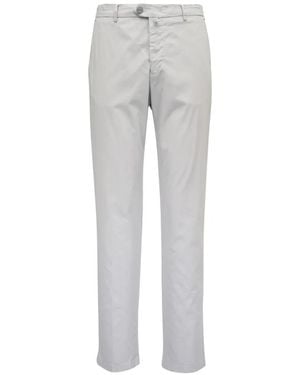 Kiton Broek Met Riemlussen Met Knopen - Grijs