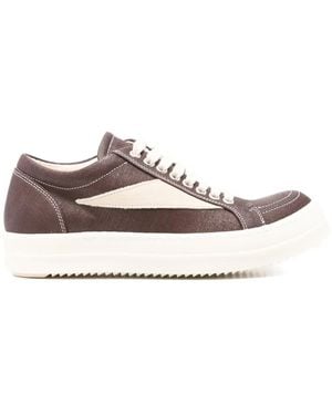 Rick Owens Sneakers Mit Kontrasteinsatz - Braun