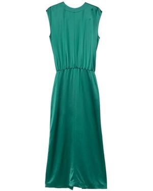 Ami Paris Vestido Sin Mangas Con Espalda Abierta - Verde