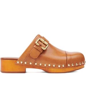 Chloé Jeannette Clogs - Brown