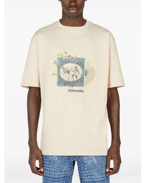 Ahluwalia Power T-Shirt Mit Grafischem Print - Natur