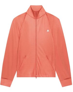 Courreges Sweater Met Rits - Roze