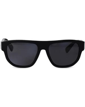 BVLGARI Lunettes De Soleil À Monture Rectangulaire - Noir