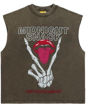 DIET STARTS MONDAY Graphic-Print Sleeveless T-Shirt - Green