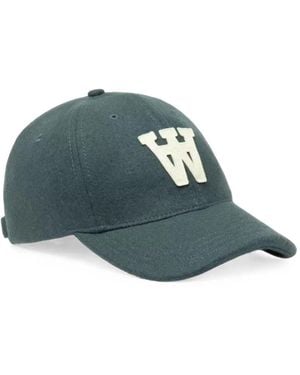 WOOD WOOD Wweli Logo-Patch Baseball Cap - Blue