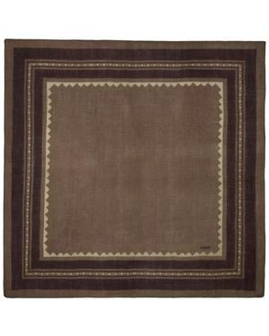 Ba&sh Soan Geometric-Print Scarf - Brown