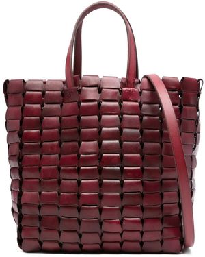 Dragon Diffusion Gewebte Handtasche - Rot