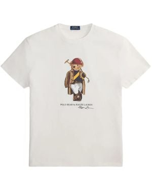 Polo Ralph Lauren Slim-Fit Graphic T-Shirt - White