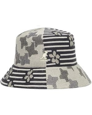 Kangol Floral Striped Hat - White
