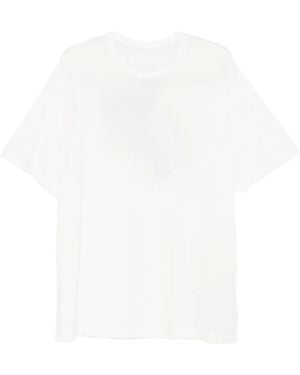 Yohji Yamamoto Short-Sleeve Crew-Neck T-Shirt - White