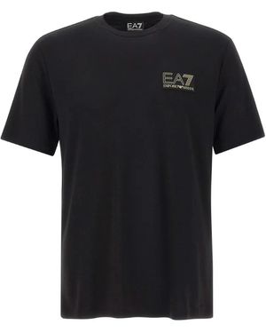 EA7 Logo-Patch T-Shirt - Black