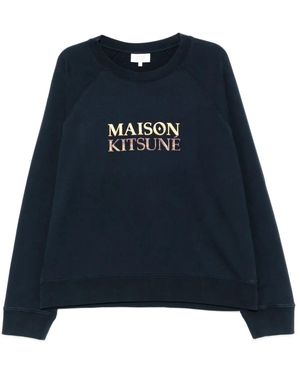Maison Kitsuné ロゴ セーター - ブルー