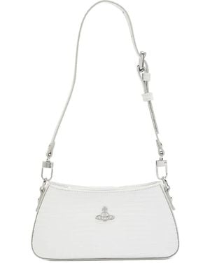 Vivienne Westwood Tasha Schultertasche mit Kettenriemen - Weiß