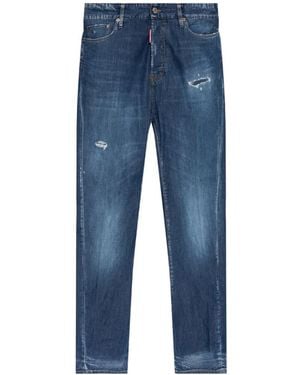 DSquared² Loose Twst Distressed-Effect Jeans - Blue