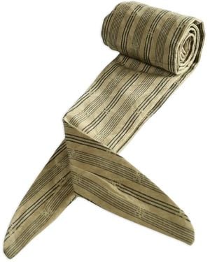 Ziggy Chen Striped Scarf - Metallic